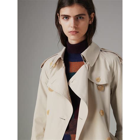 burberry striped ribbon gabardine trench coat|gabardine trench coat with warmer.